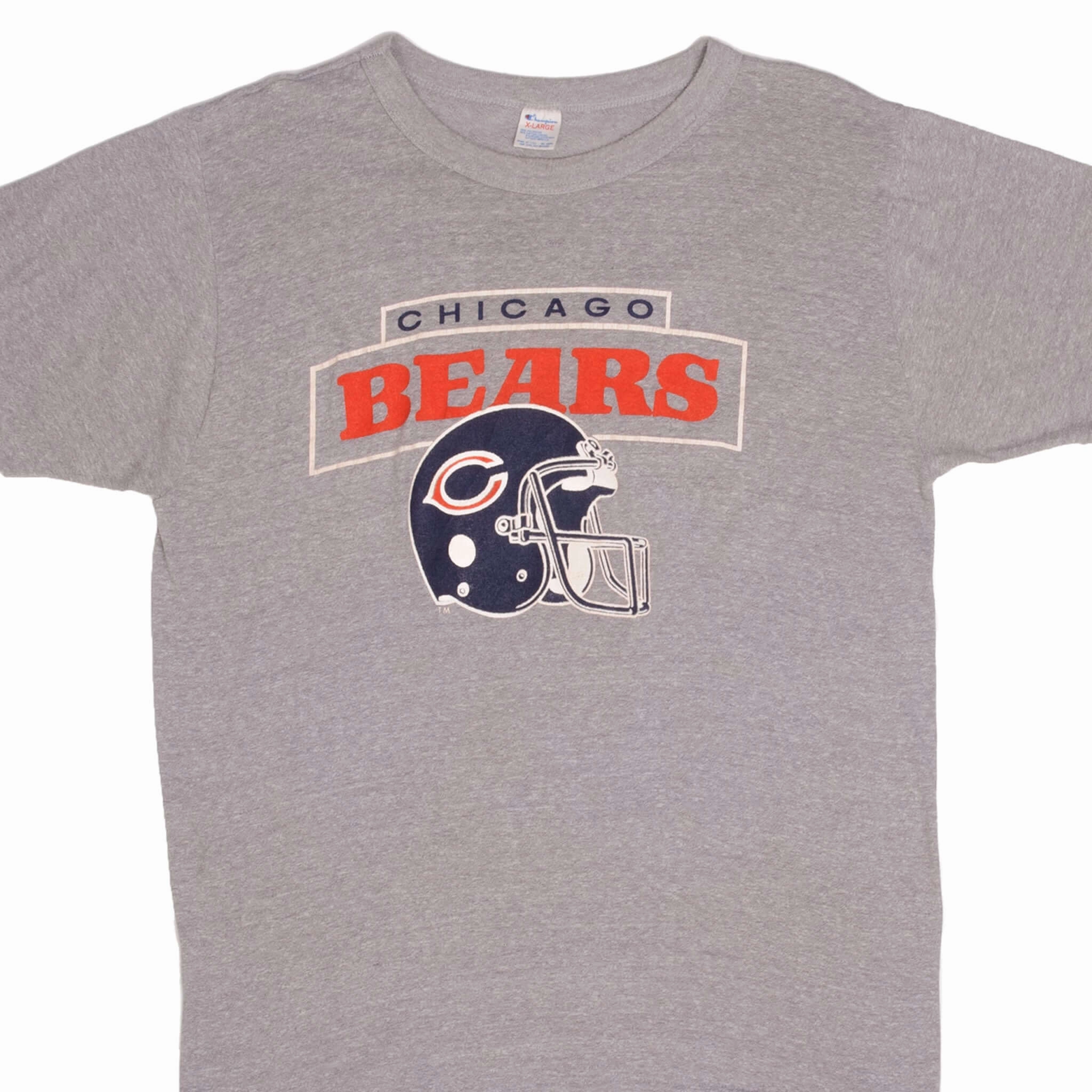 Machine washable Odor Resistant Treatment VINTAGE CHAMPION NFL CHICAGO BEARS TEE SHIRT 1980S LARGE MADE IN USA