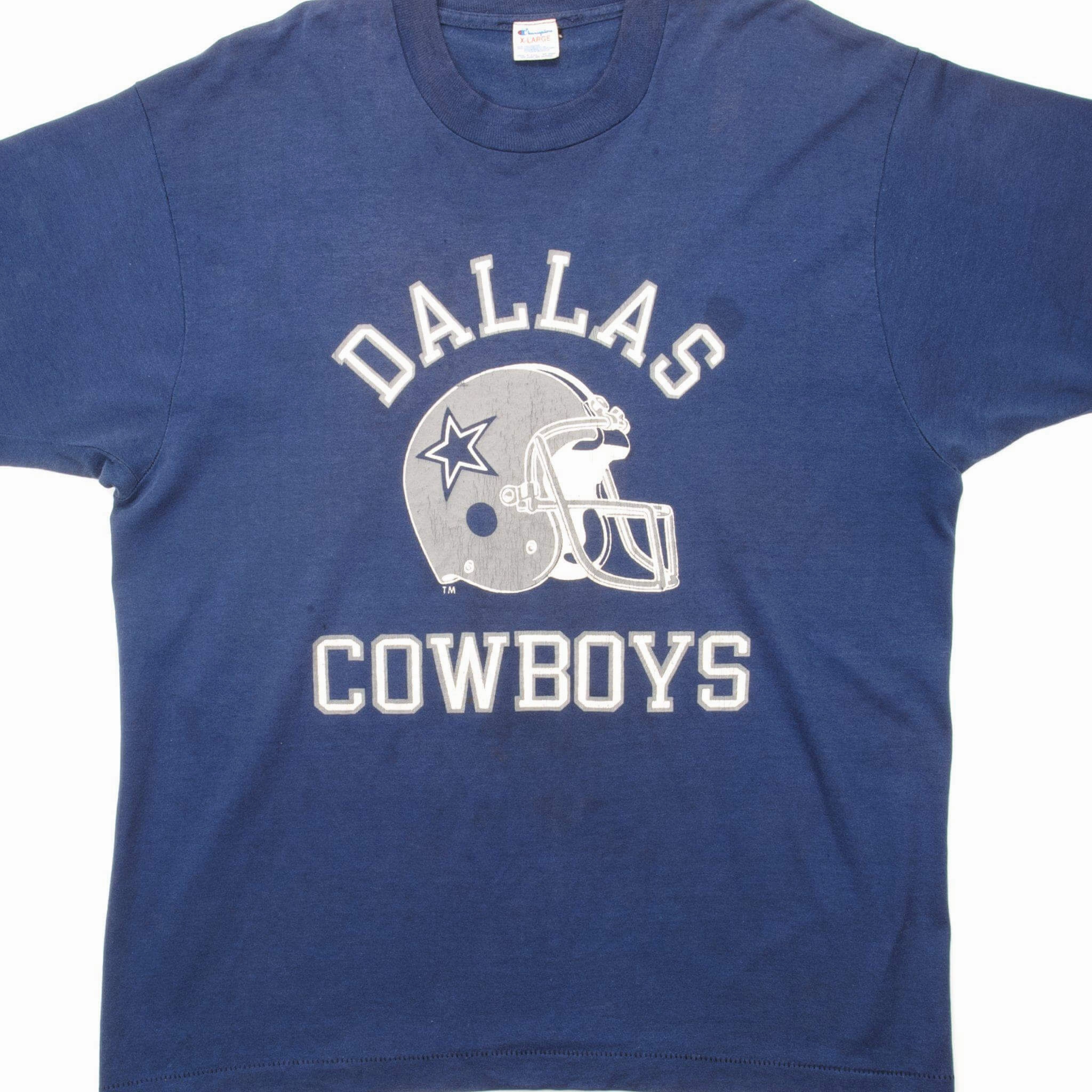 Trendy popularity VINTAGE CHAMPION NFL DALLAS COWBOYS TEE SHIRT EARLY 1980S-1990 SIZE LARGE MADE IN USA