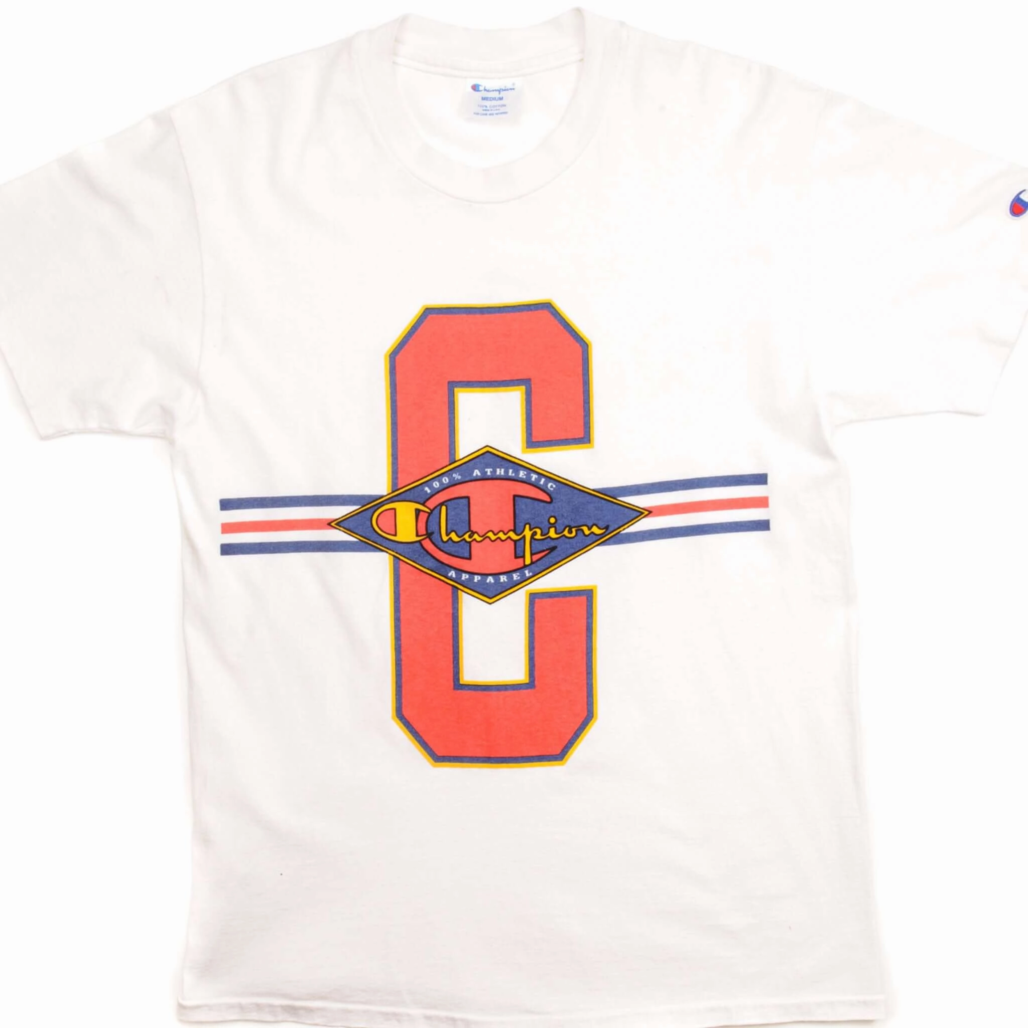 VINTAGE CHAMPION TEE SHIRT 1990-MID 1990S SIZE MEDIUM MADE IN USA Easy Layer