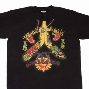 VINTAGE CHRISTIAN AUDIGIER LOS ANGELES TEE SHIRT 2000S SIZE 4XL anniversary Light Stretch