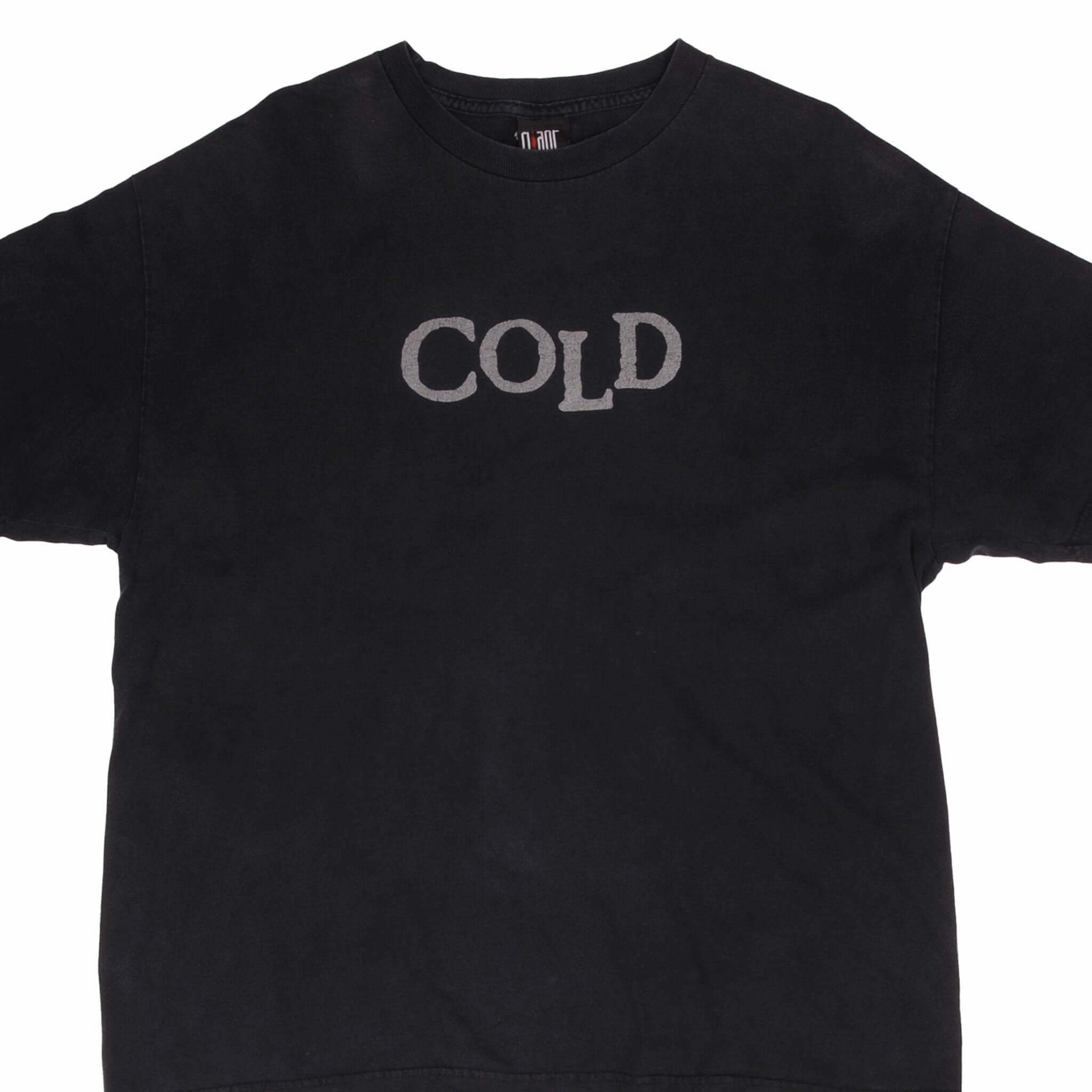 Layered Neckline VINTAGE COLD YEAR OF THE SPIDER ROCK TEE SHIRT SIZE XL 2000S