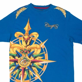 right size Raw Edge Hem VINTAGE COOGI ALL OVER PRINT TEE SHIRT 2000S SIZE 2XL