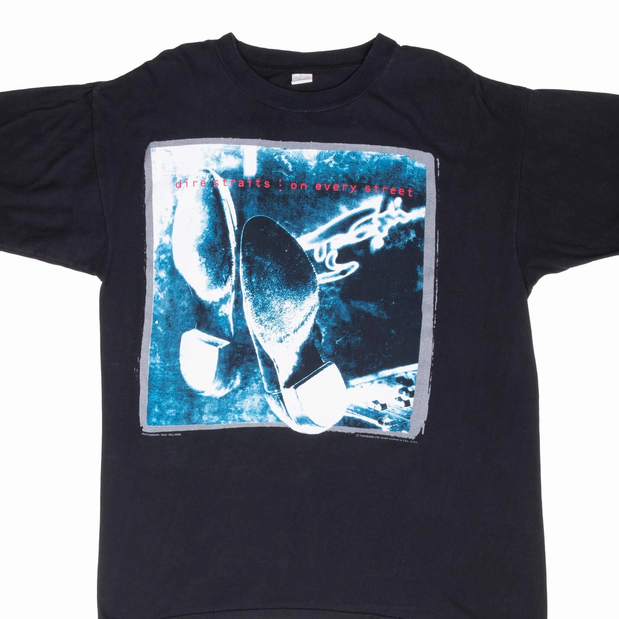 Reinforced Shoulders Soft Wearable VINTAGE DIRE STRAITS EUROPEAN TOUR 1991 TEE SHIRT LARGE