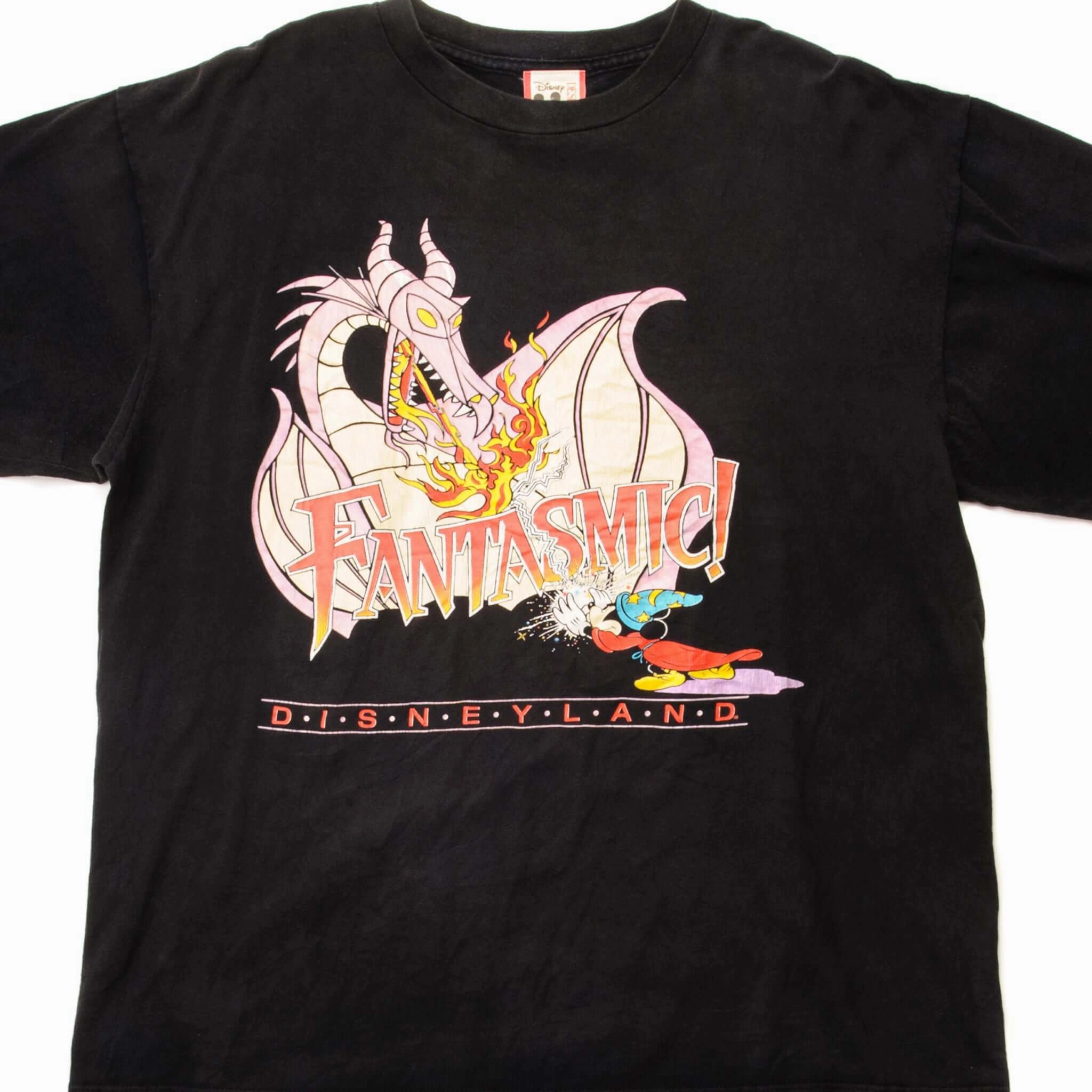Double Stitched Hem Anti Pilling Treatment VINTAGE DISNEY FANTASMIC ! TEE SHIRT SIZE LARGE MADE IN USA