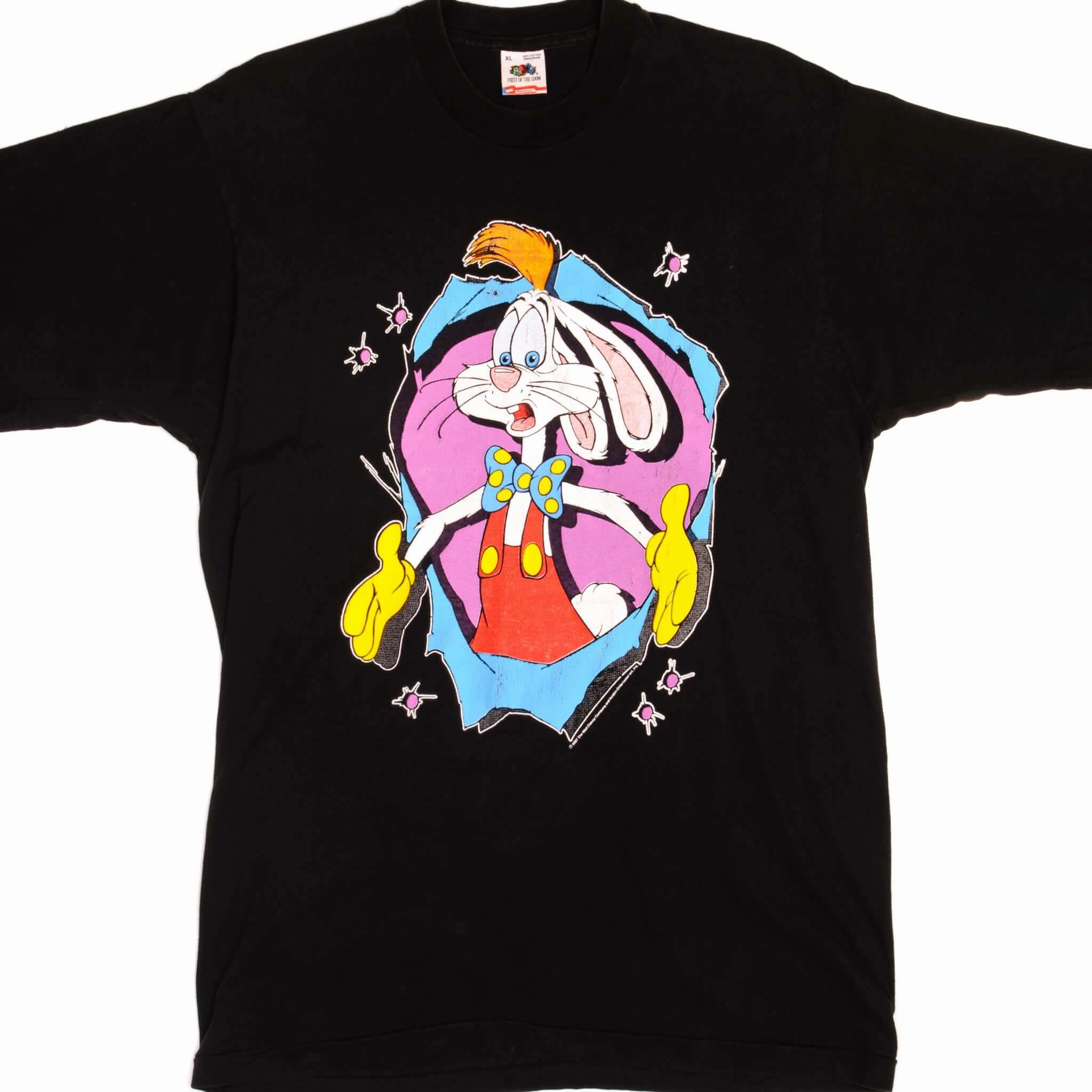 Minimalist Wear VINTAGE DISNEY ROGER RABBIT TEE SHIRT 1987 SIZE LARGE MADE IN USA