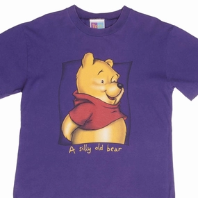 VINTAGE DISNEY WINNIE THE POOH A SILLY OLD BEAR 1990S TEE SHIRT SIZE MEDIUM Non Fading Material Pullover