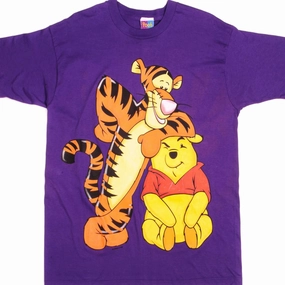 VINTAGE DISNEY WINNIE THE POOH AND TIGGERS TEE SHIRT 90s SIZE LARGE DEADSTOCK Active Layer Fit