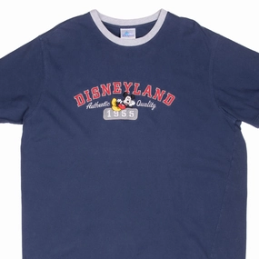 Reinforced Shoulder Seams Sustainable Fibers VINTAGE DISNEYLAND MICKEY MOUSE EMBROIDERED 1990S TEE SHIRT 2XL