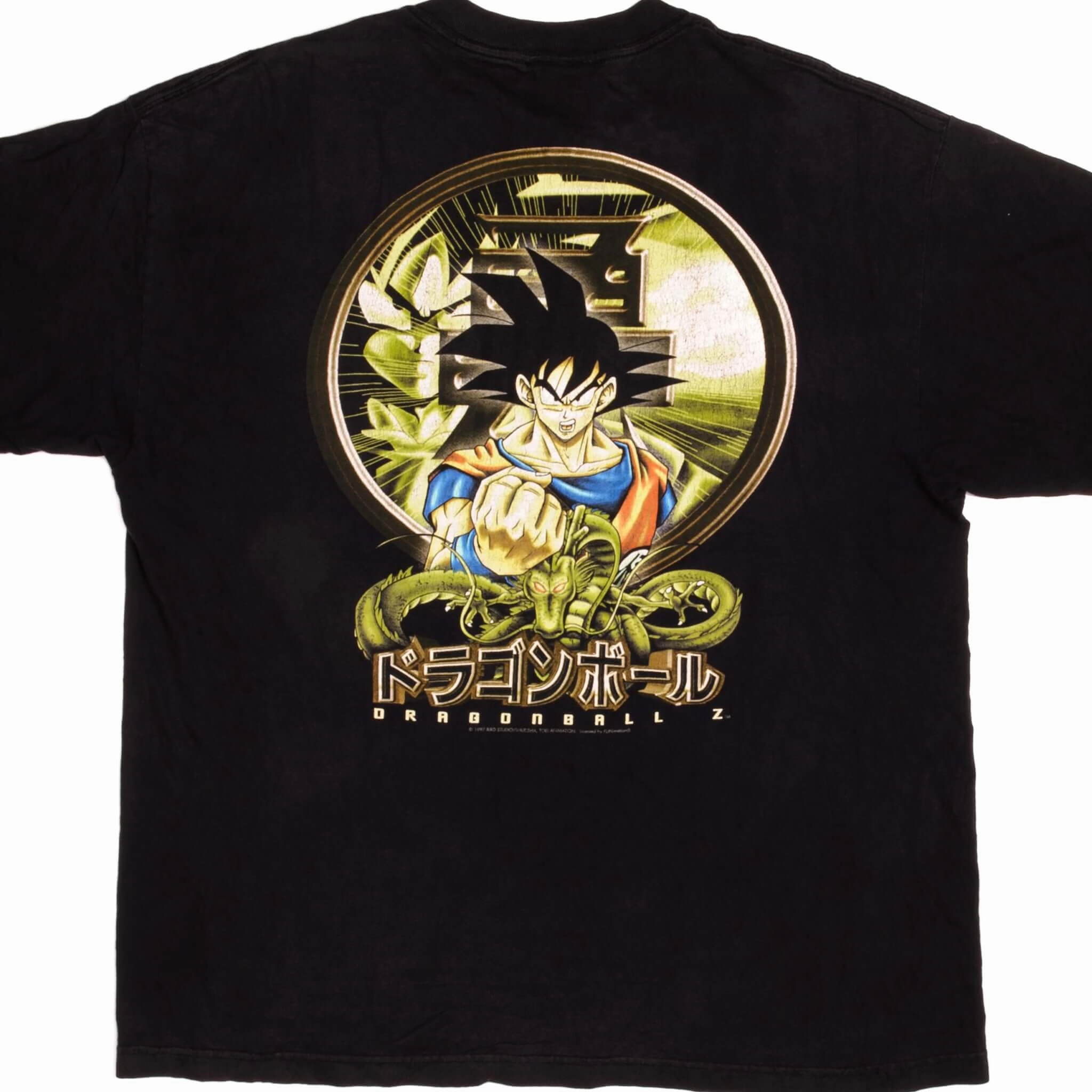 VINTAGE DRAGON BALL Z TEE SHIRT 1997 SIZE LARGE Comfort Stretch Wear Urban Fit