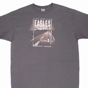 VINTAGE EAGLES CALIFORNIA TOUR 2005 TEE SHIRT 2XL Stretch Material Sleek Waist