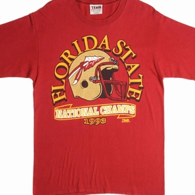 Collared formality Breathable Wearable VINTAGE FLORIDA STATE SEMINOLES FOOTBALL TEAM TEE SHIRT 1993 SIZE LARGE