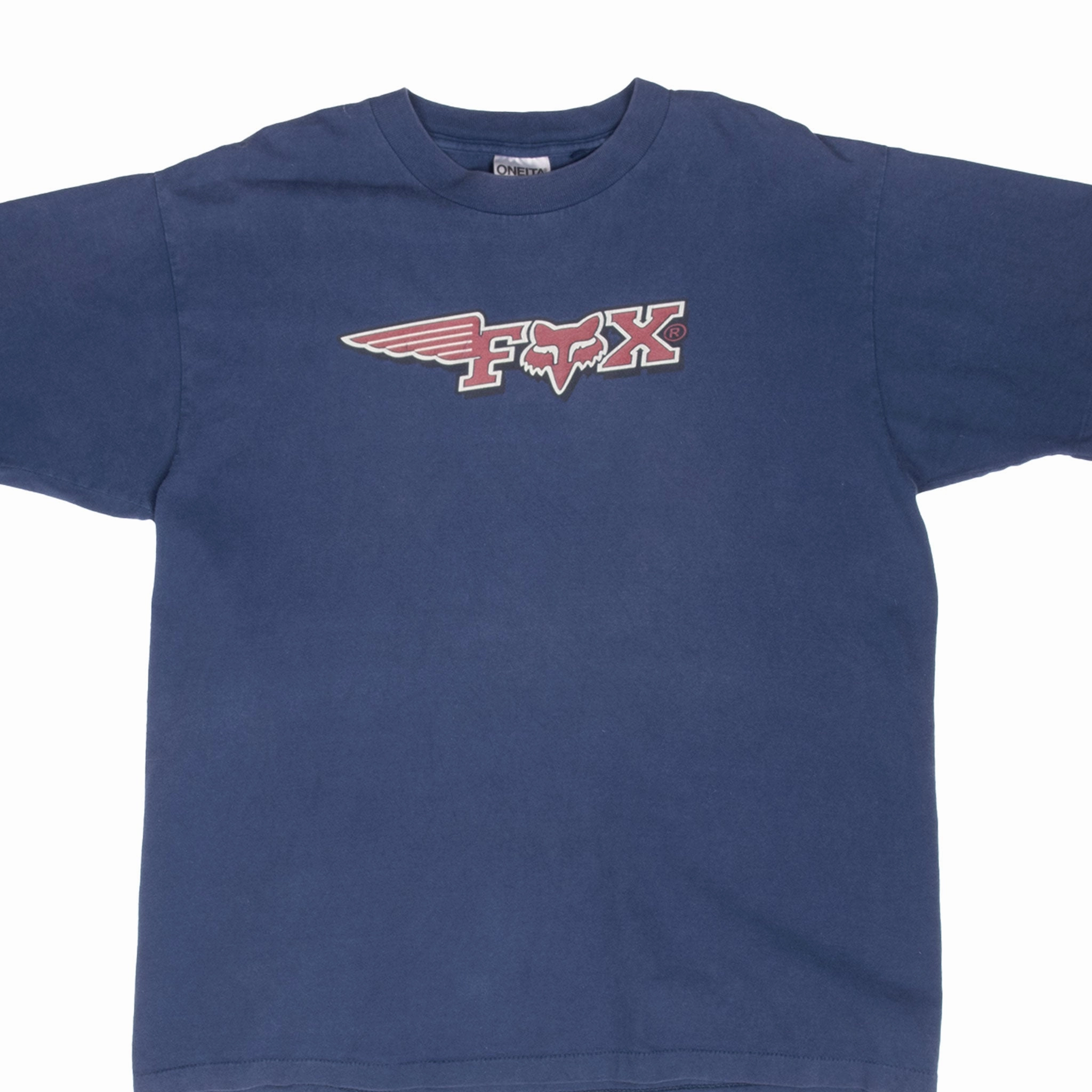 VINTAGE FOX MX MOTOCROSS RACING 1990S TEE SHIRT LARGE MADE USA Minimalist Style Colorfast Material