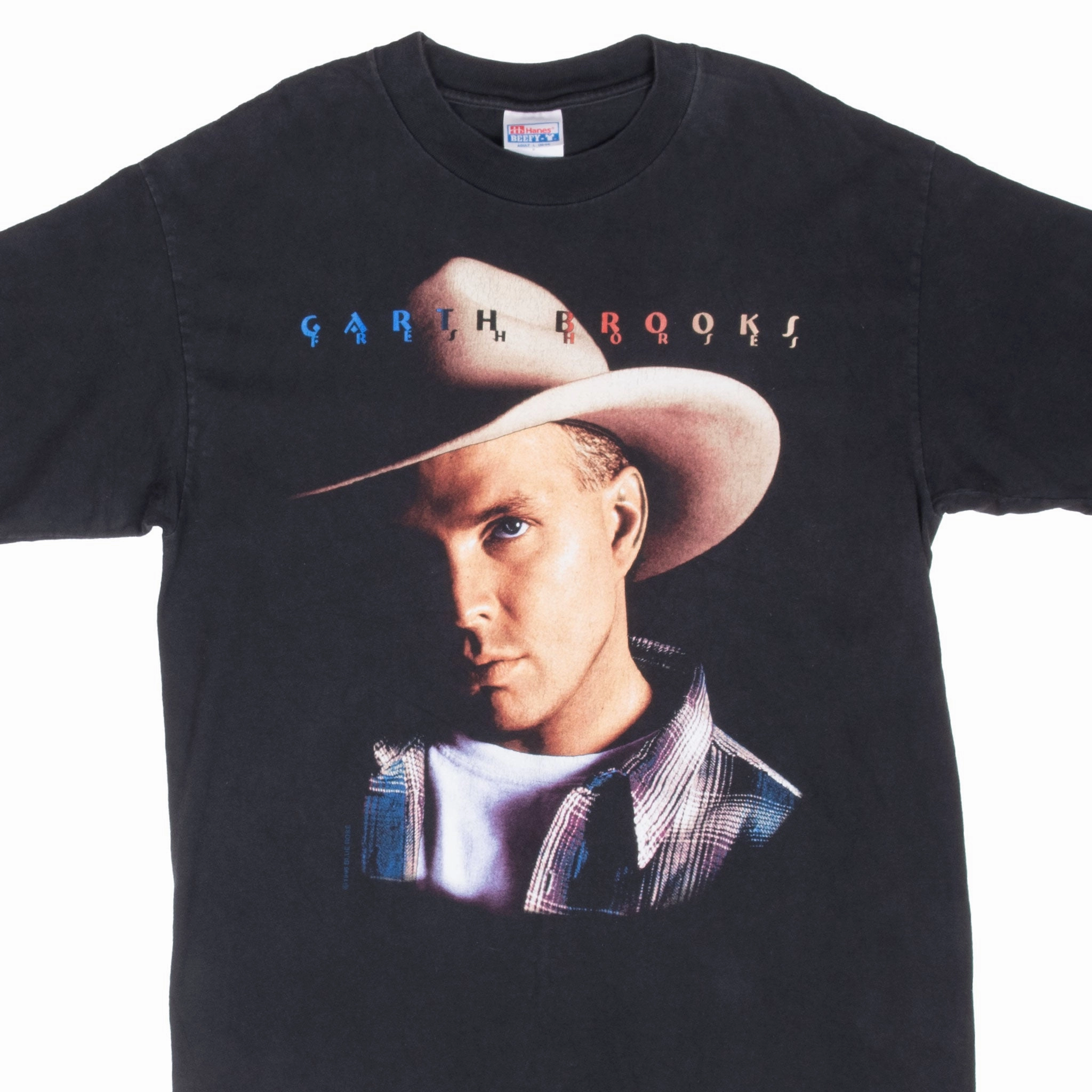 VINTAGE GARTH BROOKS FRESH HORSES 1996 TEE SHIRT LARGE Chic Smart