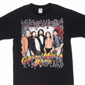 VINTAGE GIBSON MILLER BAND TOUR TEE SHIRT 1994  LARGE MADE IN USA Cozy Design Fit