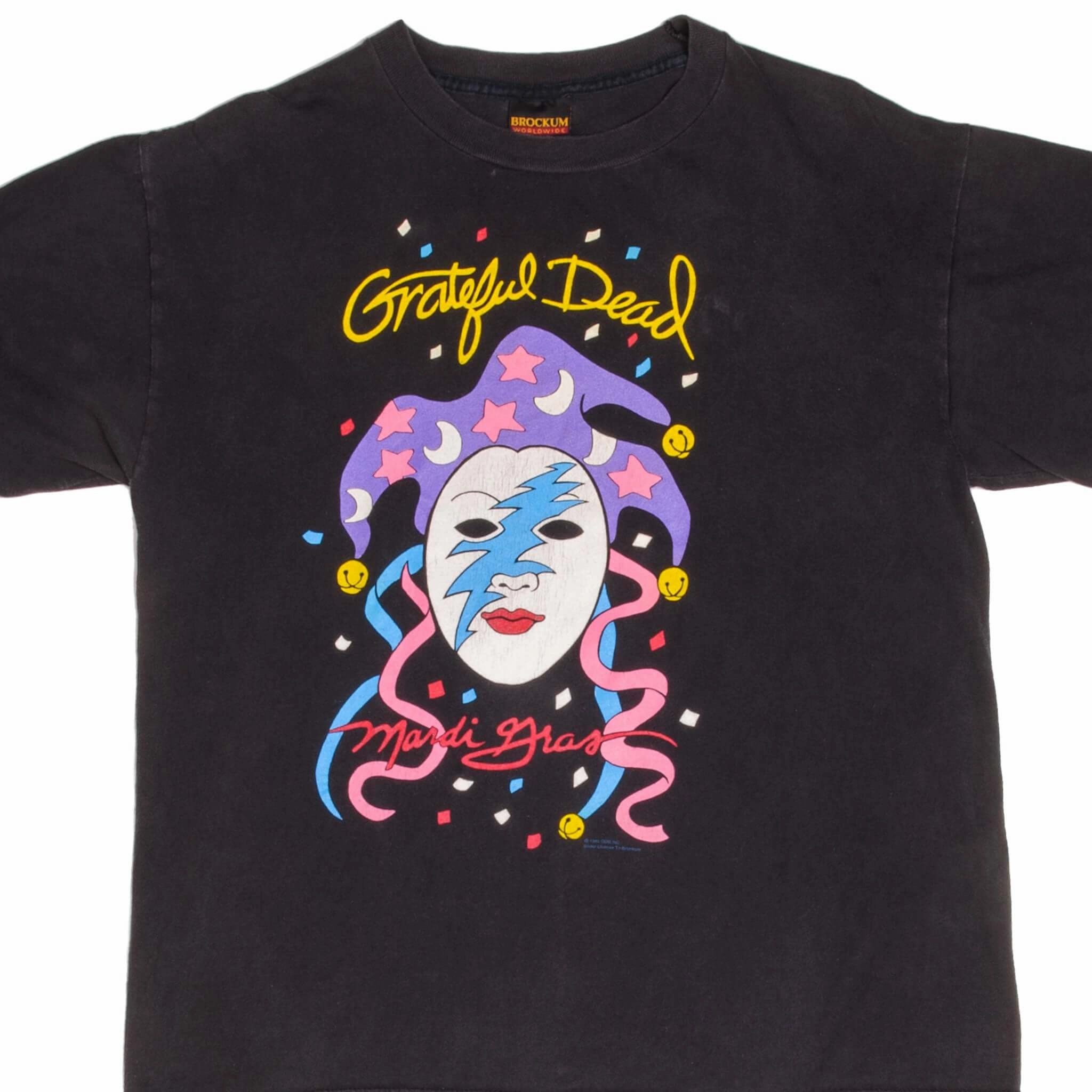 VINTAGE GRATEFUL DEAD MARDI GRAS TEE SHIRT 1990 SIZE LARGE MADE IN USA Comfortable And Trendy