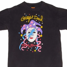 VINTAGE GRATEFUL DEAD MARDI GRAS TEE SHIRT 1990 SIZE LARGE MADE IN USA Comfortable And Trendy