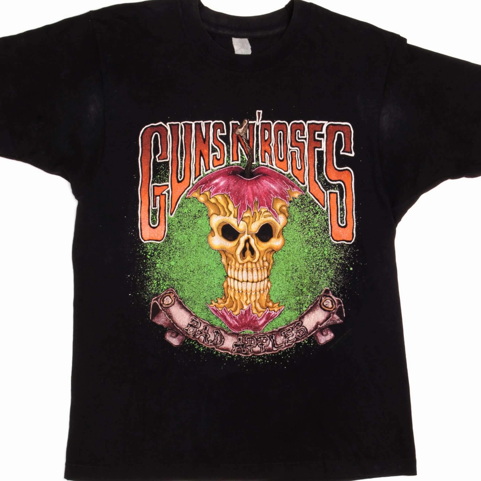 Bold Style Breathable Performance Wear VINTAGE GUNS N' ROSES BAD APPLES TEE SHIRT 1993 MEDIUM MADE IN USA
