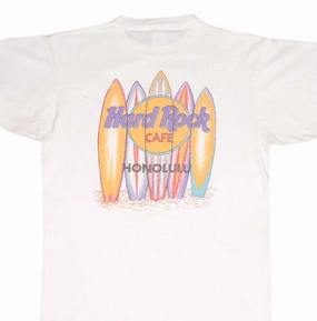 VINTAGE HARD ROCK CAFE HONOLULU HAWAII SURF TEE SHIRT 1990S SIZE LARGE Casual Comfort Wear loose fitting
