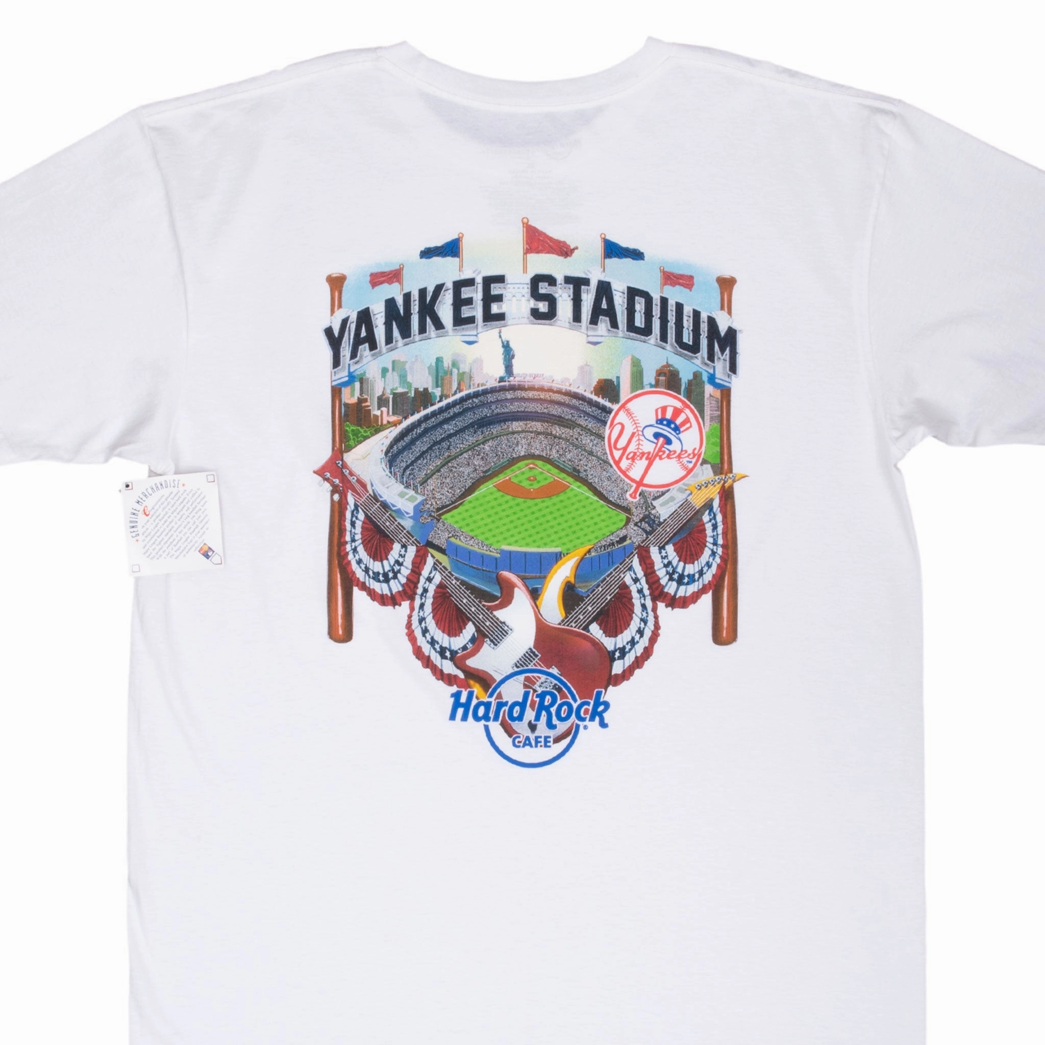 Award-winning VINTAGE HARD ROCK CAFE YANKEES STADIUM TEE SHIRT 2000S XL DEADSTOCK