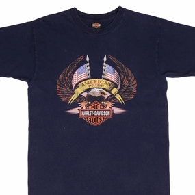 VINTAGE HARLEY DAVIDSON AMERICAN PRIDE FLORIDA 2000S TEE SHIRT SIZE LARGE Double Stitched Hem
