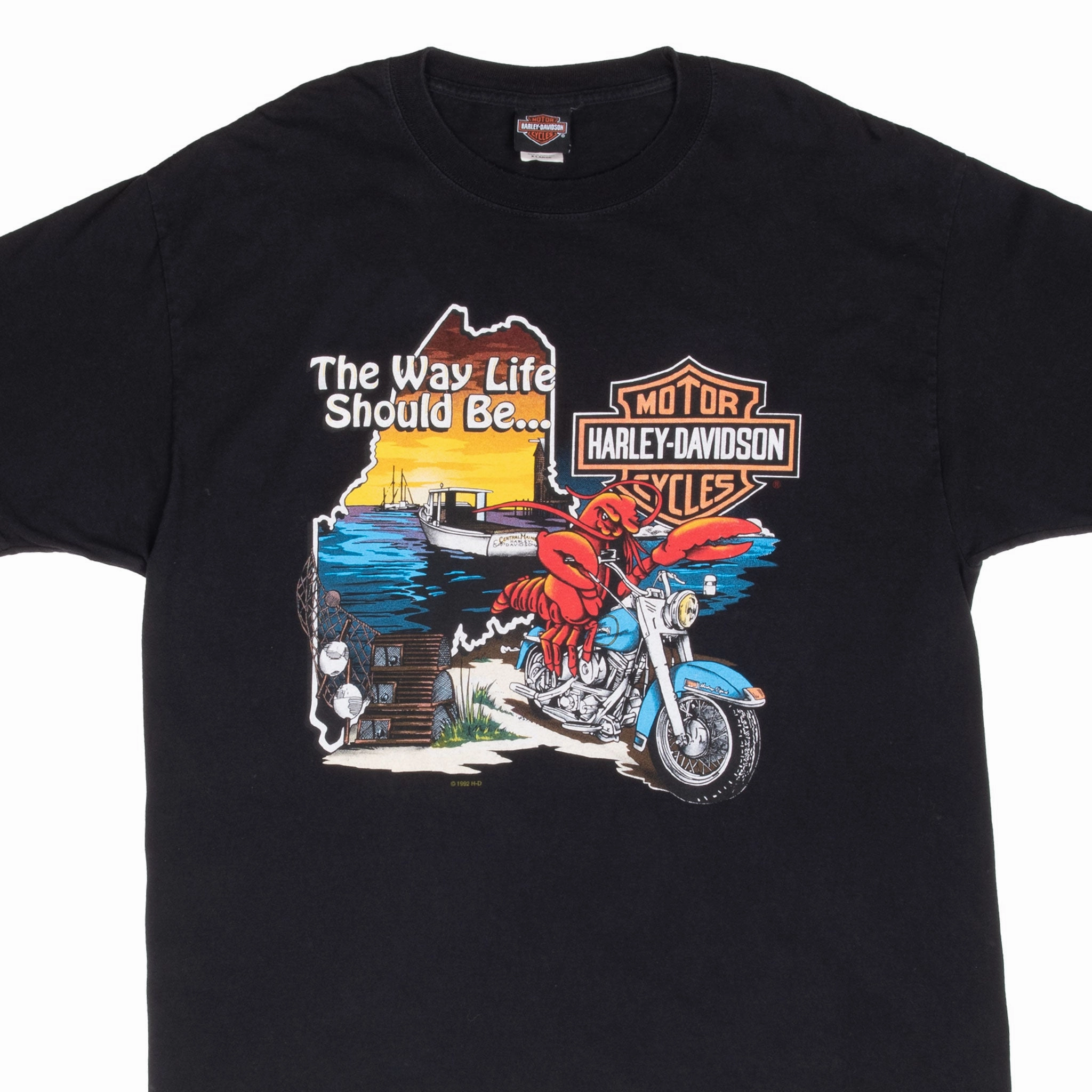 Trendy Layering VINTAGE HARLEY DAVIDSON BANGOR MAINE 1997 TEE SHIRT XL