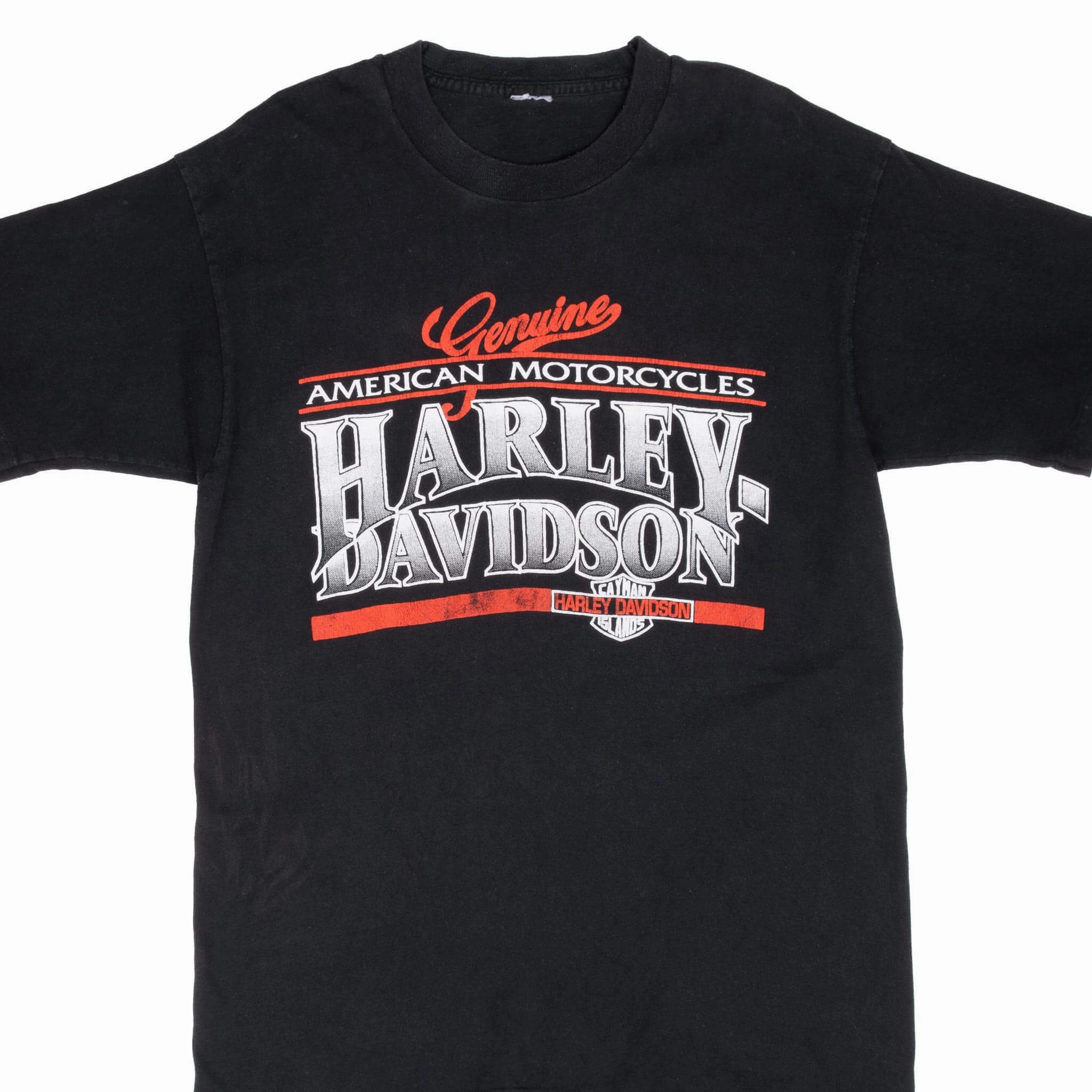 VINTAGE HARLEY DAVIDSON CAYMAN ISLAND 1990S TEE SHIRT MEDIUM Comfort Design Fit All-Purpose Wear
