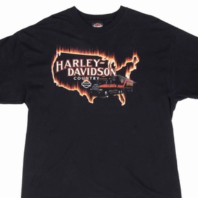 VINTAGE HARLEY DAVIDSON COUNTRY DAYTONA TEE SHIRT 2009 LARGE MADE IN USA Weekend Smart Comfort and Ease