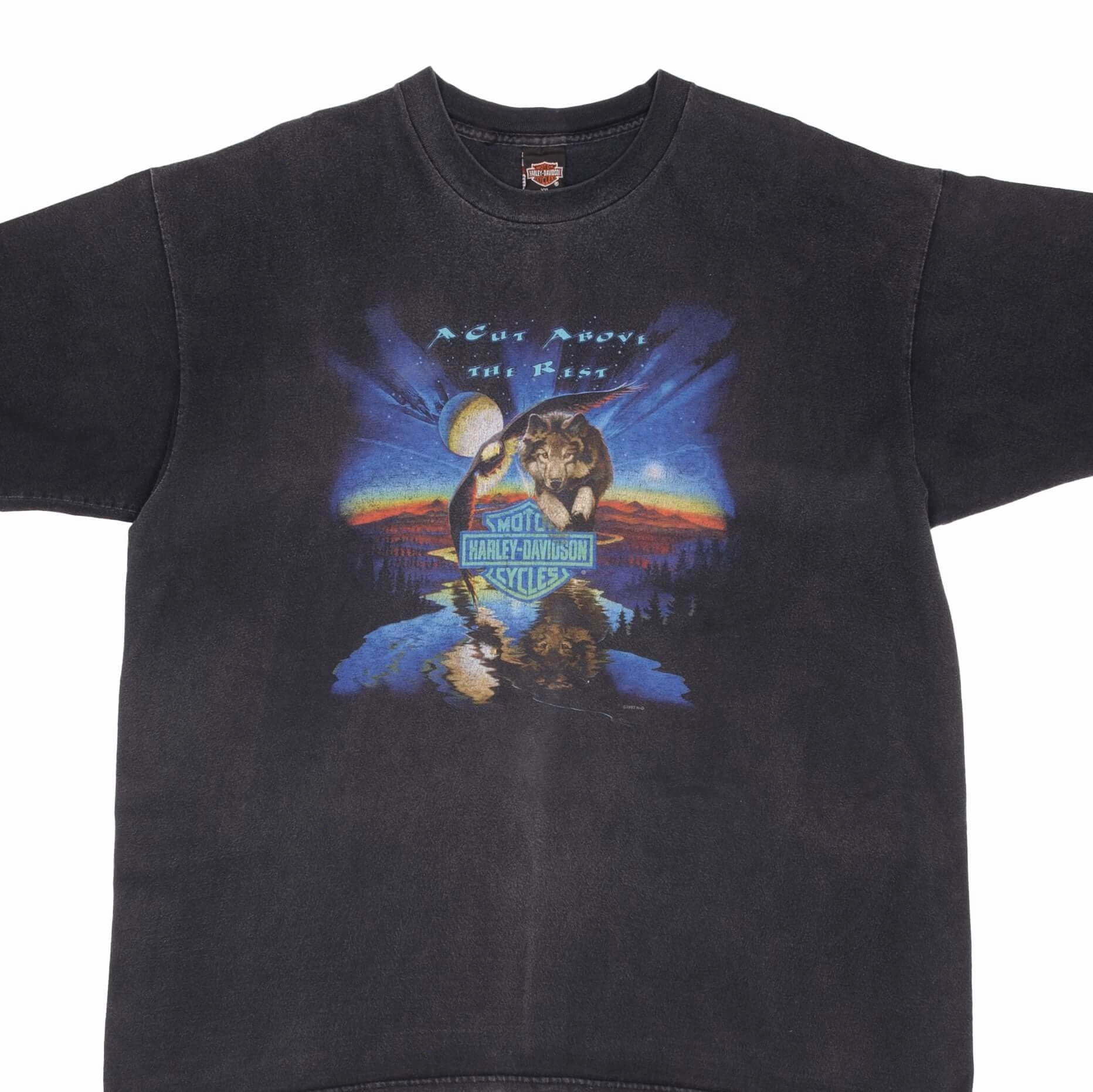 VINTAGE HARLEY DAVIDSON DALLAS TEXAS TEE SHIRT 1997 SIZE 2XL MADE IN USA contrast