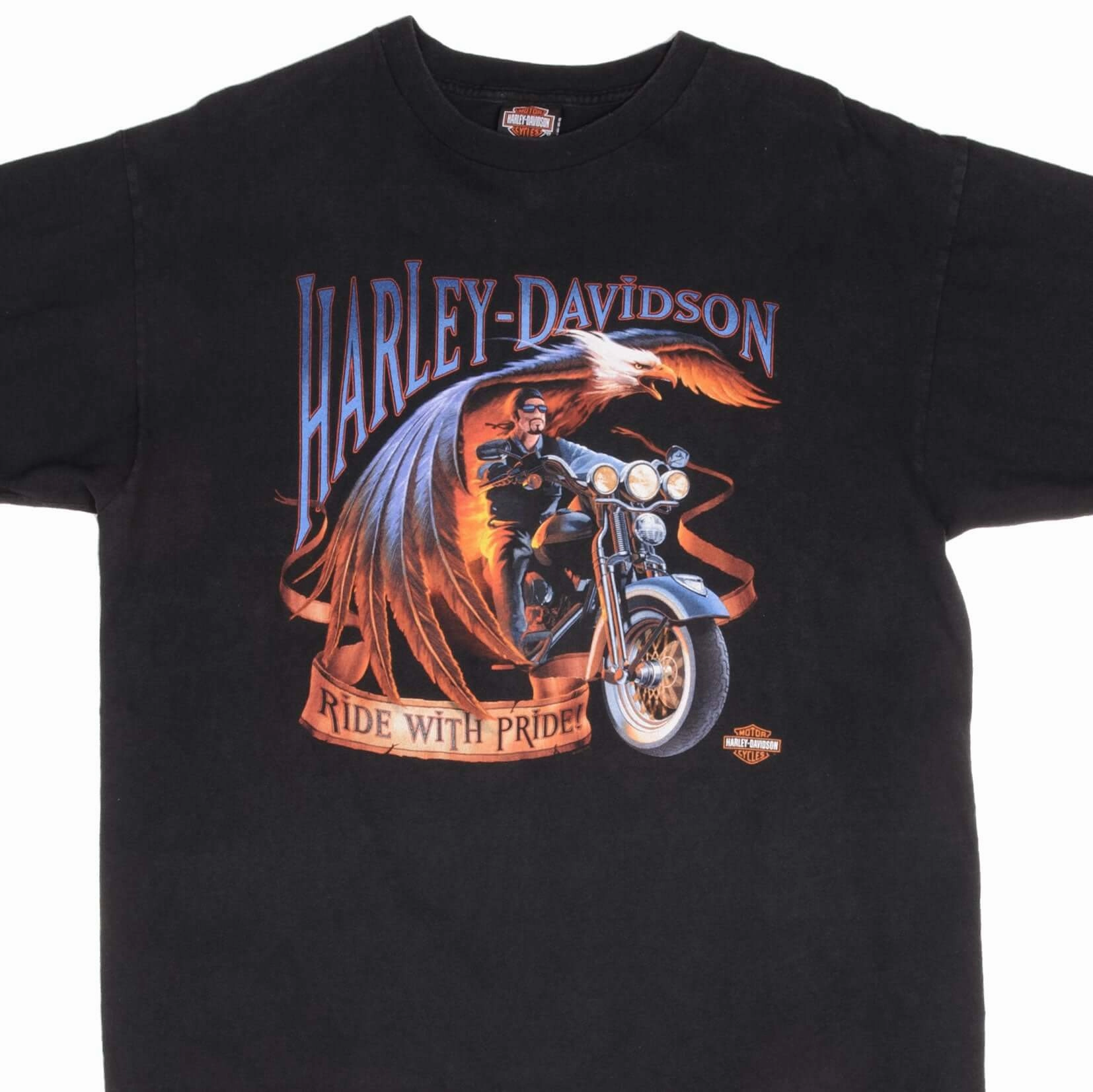 Classic Layering AntiStaticFinish VINTAGE HARLEY DAVIDSON ELKHART IN TEE SHIRT 2002 XL MADE IN USA