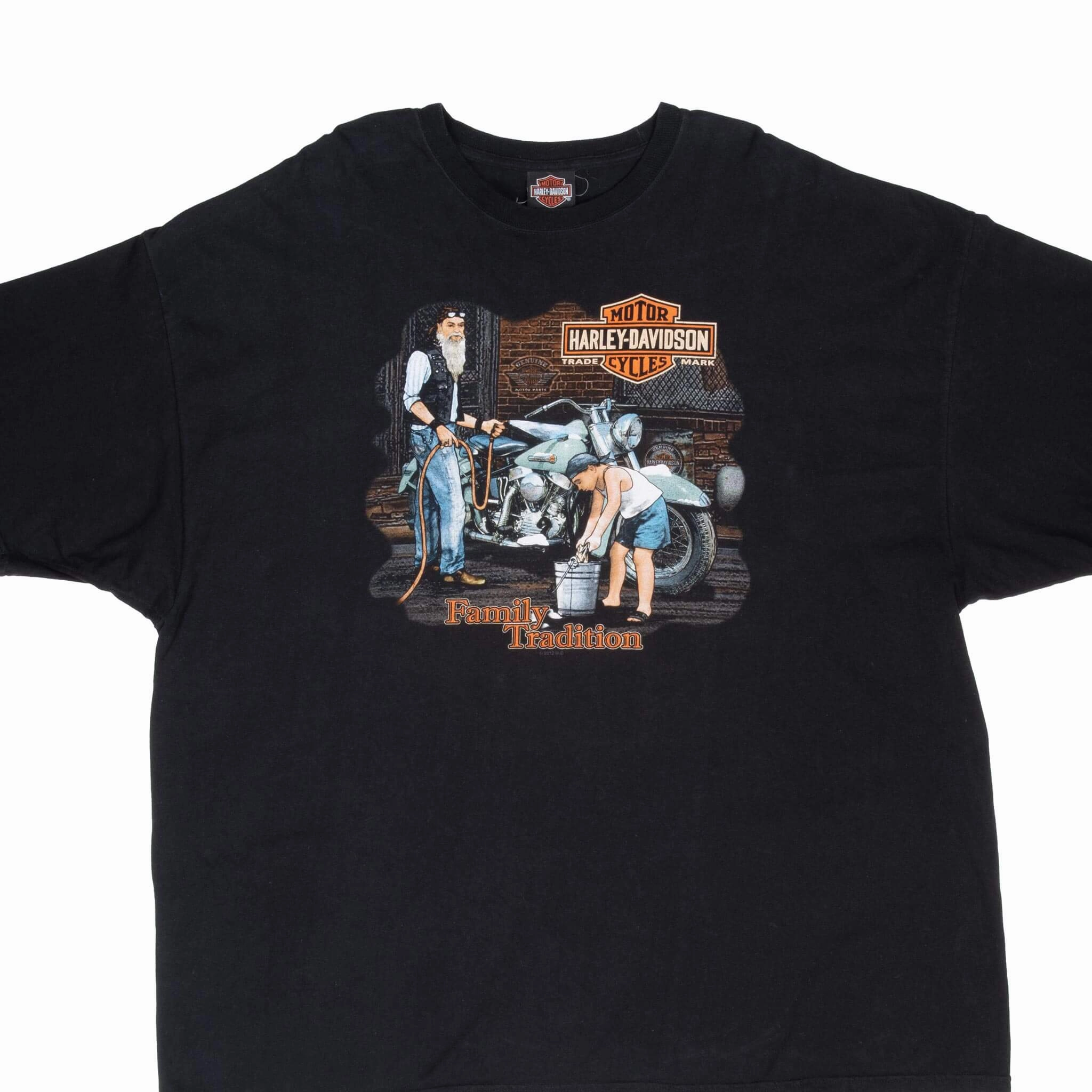 Relaxed Comfort Wear Easter VINTAGE HARLEY DAVIDSON FAMILY TRADITION HUNTSVILLE ALABAMA 2012 TEE SHIRT 3XL