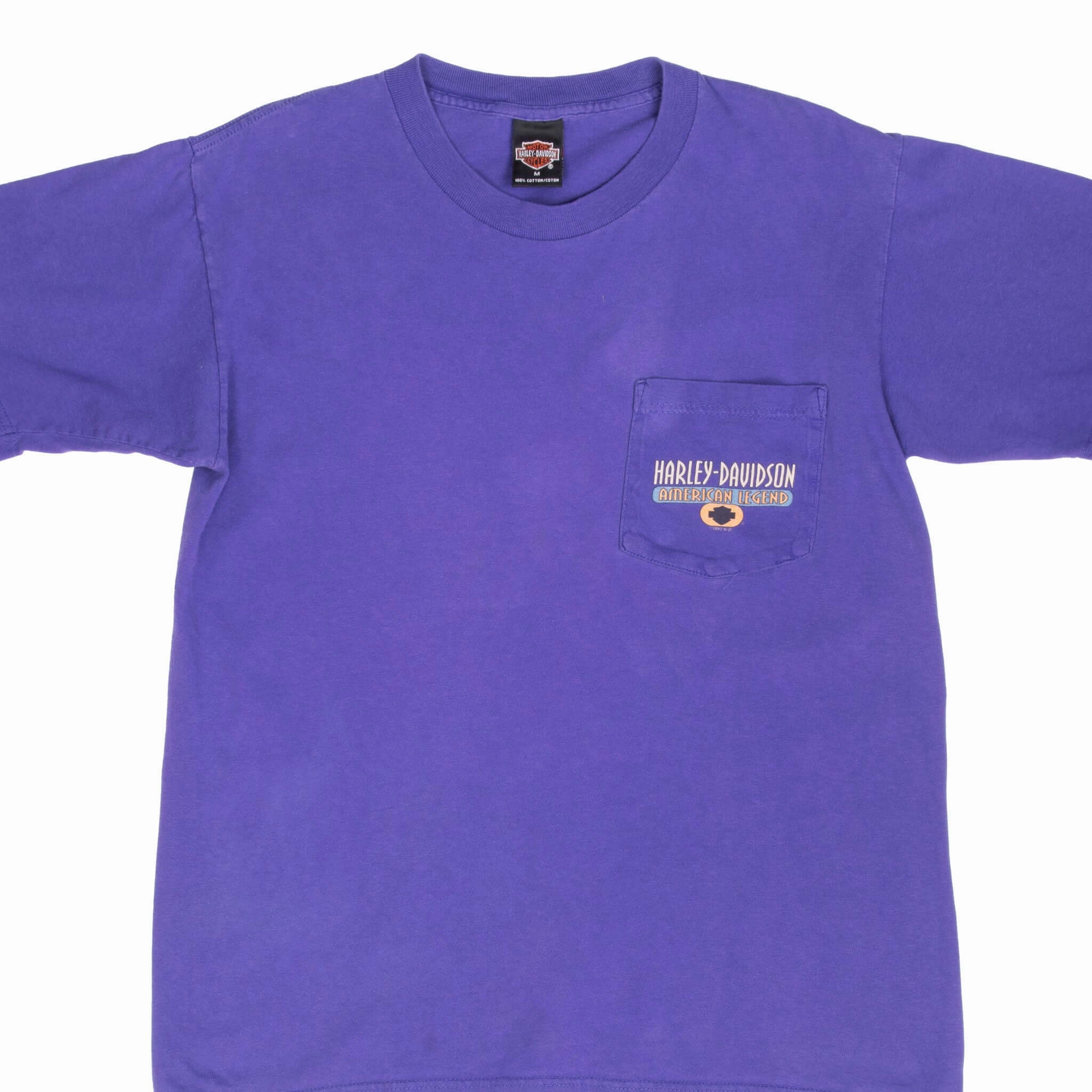 Relaxed Comfort Fit Comfort Stretch VINTAGE HARLEY DAVIDSON FLORIDA POCKET TEE SHIRT 1997 MEDIUM MADE IN USA