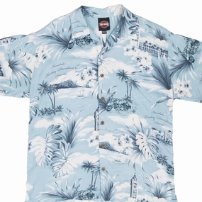 VINTAGE HARLEY DAVIDSON HAWAIIAN SHIRT SMALL 1990S MADE IN HAWAII Relaxed Smart