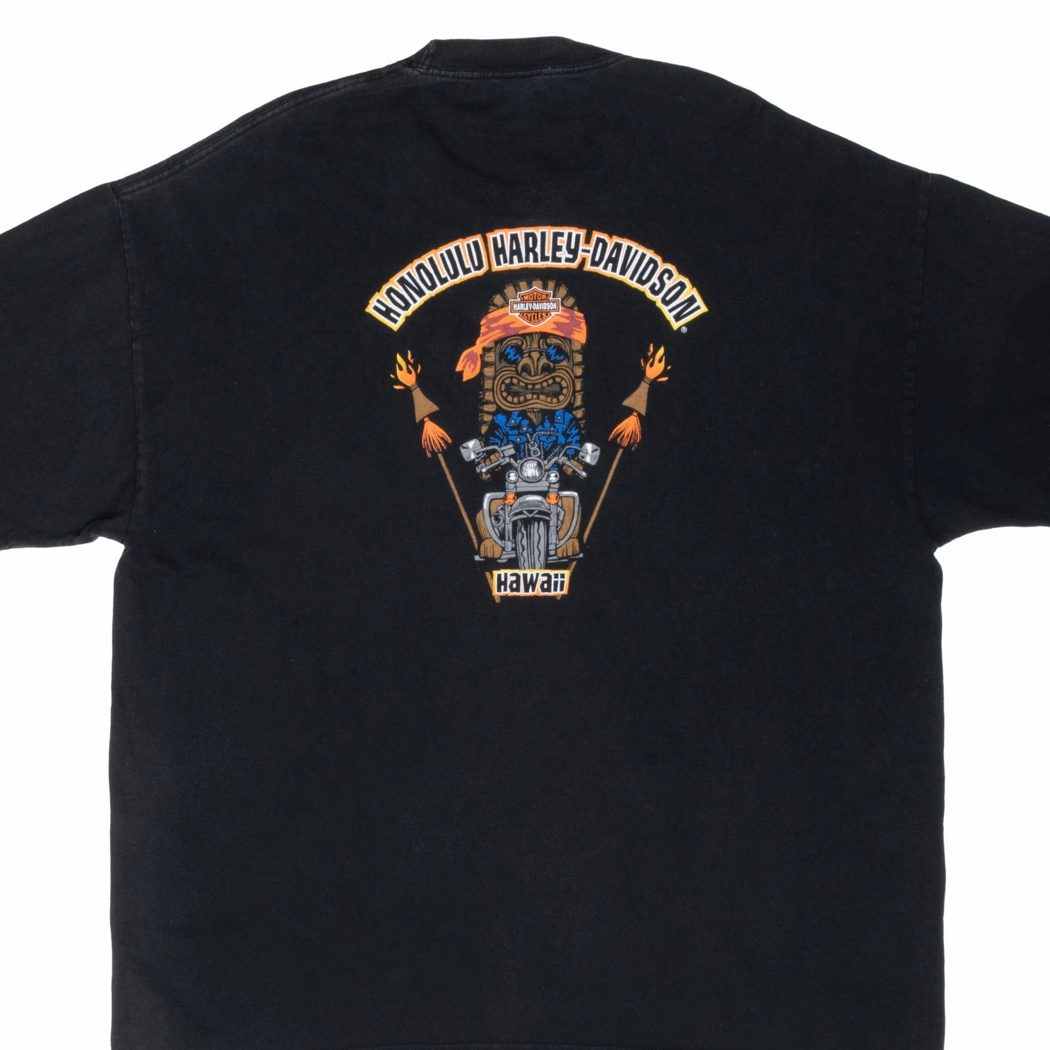 Seasonal Fashion Crew Neck Design VINTAGE HARLEY DAVIDSON HONOLULU HAWAII 2000S TEE SHIRT 2XL