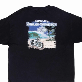Breathable Waistband Seasonal Comfort Style VINTAGE HARLEY DAVIDSON HONOLULU HAWAII TEE SHIRT SIZE 2XL