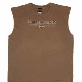 VINTAGE HARLEY DAVIDSON KENTUCKY 2008 TANK TOP TEE SHIRT SIZE 3XL MADE IN USA Comfy Movement