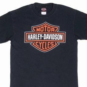 VINTAGE HARLEY DAVIDSON KOKOMO INDIANA 2003 TEE SHIRT MEDIUM MADE IN USA Seasonal Layering