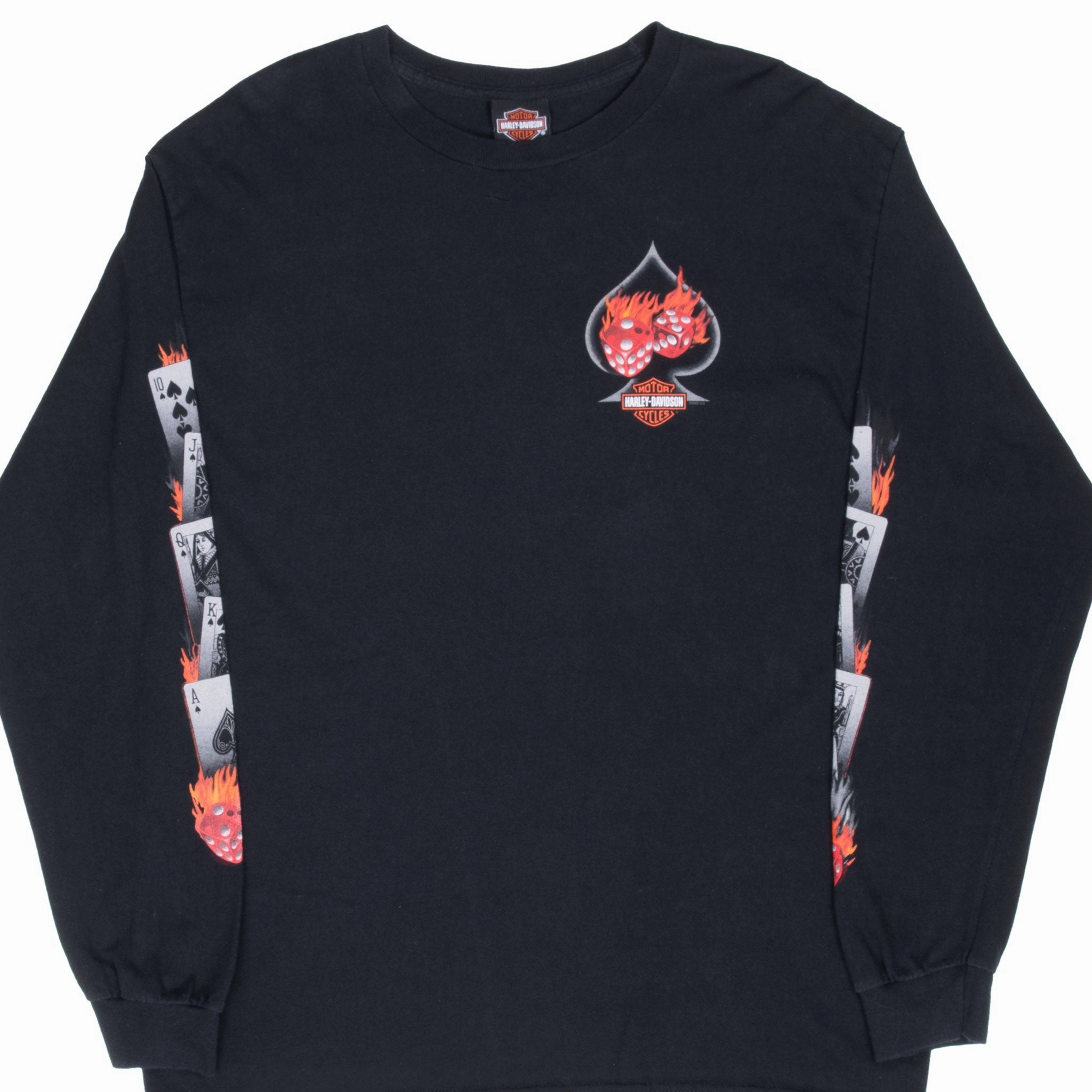 VINTAGE HARLEY DAVIDSON LAS VEGAS LONG SLEEVE TEE SHIRT LARGE Active Trend