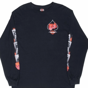 VINTAGE HARLEY DAVIDSON LAS VEGAS LONG SLEEVE TEE SHIRT LARGE Active Trend