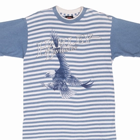 VINTAGE HARLEY DAVIDSON Mantua Ohio TEE SHIRT 1995 MEDIUM MADE IN USA Embroidered Details