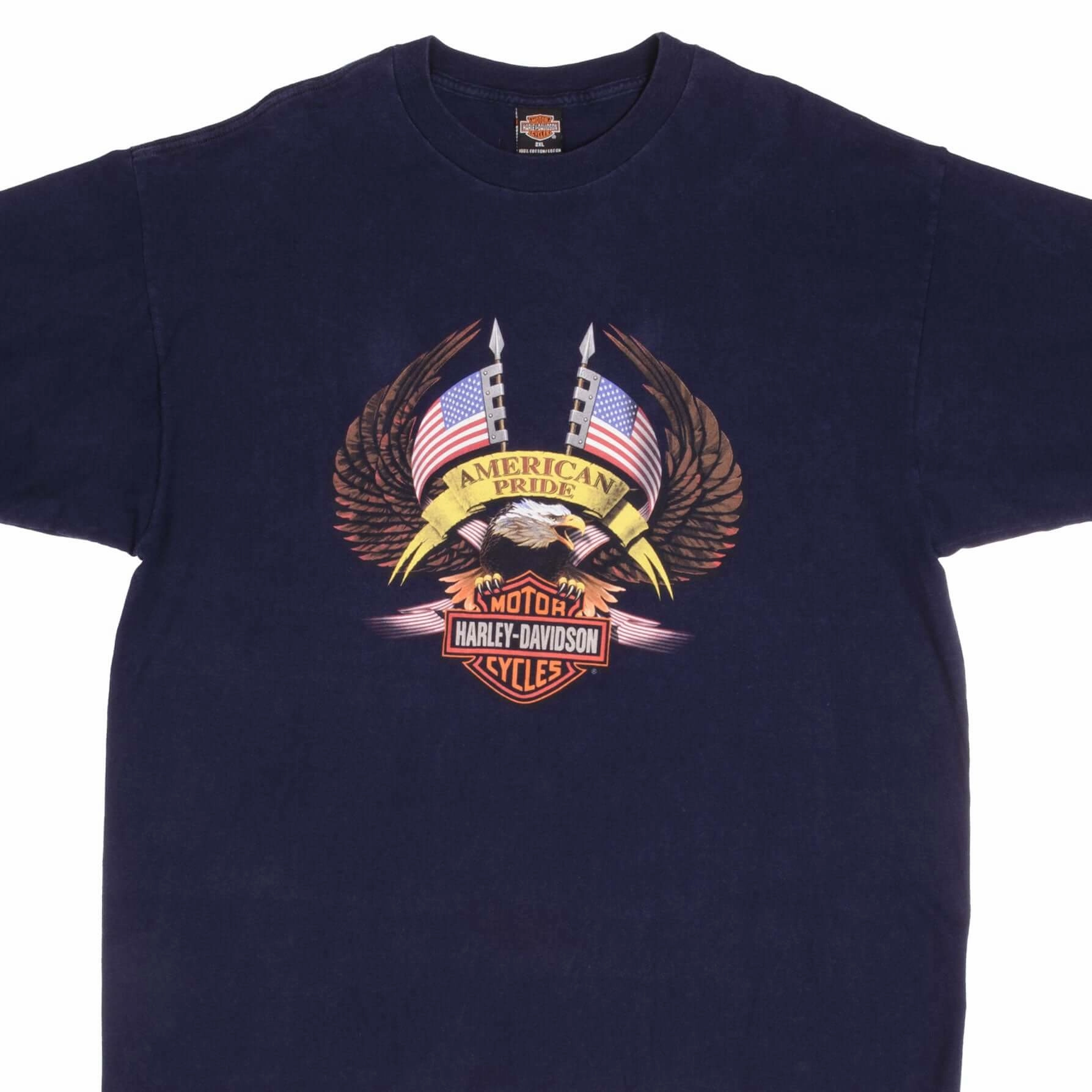 VINTAGE HARLEY DAVIDSON MILWAUKEE TEE SHIRT 2001 SIZE 2XL AdvancedMoistureManagement