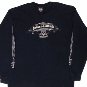 Abrasion resistant Machine washable VINTAGE HARLEY DAVIDSON MUNCIE INDIANA LONG SLEEVE TEE SHIRT 2004 XL