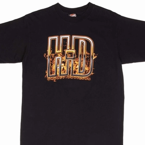 VINTAGE HARLEY DAVIDSON NEW MEXICO TEE SHIRT 2007 SIZE LARGE MADE IN USA Layered Collar