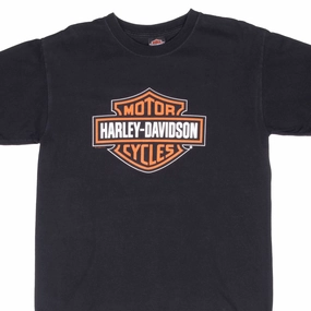 VINTAGE HARLEY DAVIDSON ROUTE 66 TULSA OKLAHOMA TEE SHIRT 2008 MEDIUM Cashmere combination On-the-Go Fashion