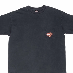 VINTAGE HARLEY DAVIDSON SAVANAH GEORGIA 2000 POCKET TEE SHIRT 2XL MADE IN USA Performance Layer Sublimation Resistant Fabric