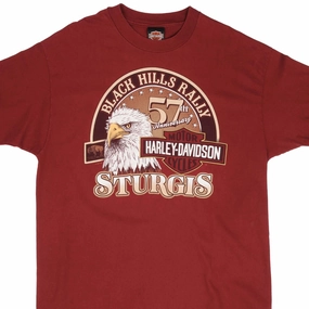 Comfy Flex VINTAGE HARLEY DAVIDSON STURGIS BLACK HILLS RALLY TEE SHIRT 1997 XL MADE IN USA