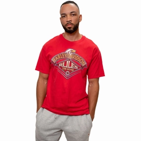 Heathered Texture Street Smart Look VINTAGE HARLEY DAVIDSON TEE SHIRT 1987 SIZE LARGE MADE IN USA