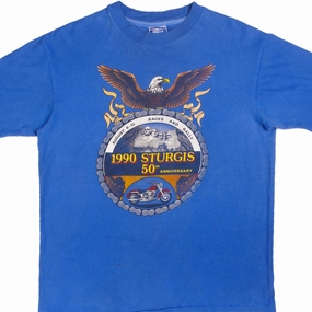 VINTAGE HARLEY DAVIDSON TEE SHIRT 1990 SIZE LARGE MADE IN USA AntiStaticLining Cozy Waistband