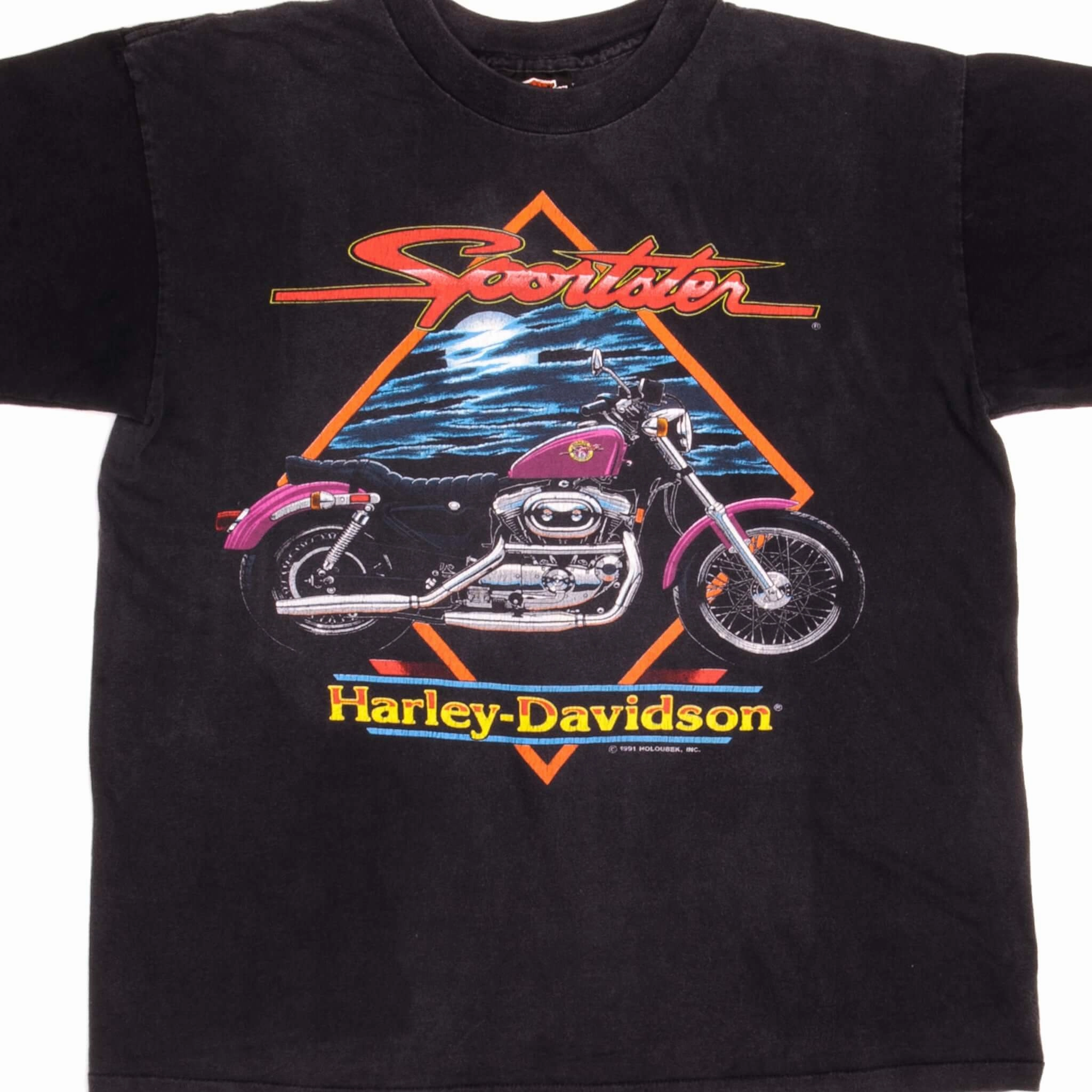 Fresh Outfit VINTAGE HARLEY DAVIDSON TEE SHIRT 1991 SIZE MEDIUM MADE IN USA