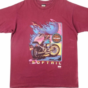 VINTAGE HARLEY DAVIDSON TEE SHIRT 1996 SIZE XL MADE IN USA Perfect Layer Wear Relaxing Day