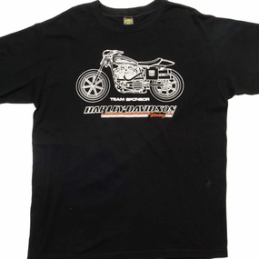 TaglessDesign VINTAGE HARLEY DAVIDSON TEE SHIRT SIZE LARGE MADE IN USA